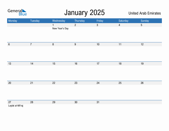 Fillable January 2025 Calendar