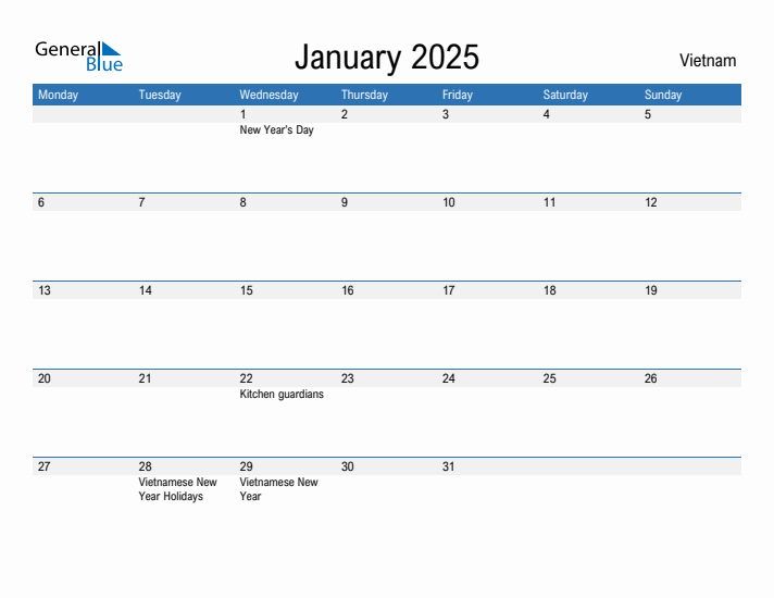 Fillable January 2025 Calendar