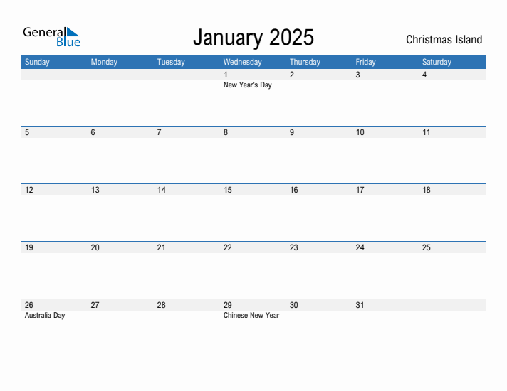 Fillable January 2025 Calendar