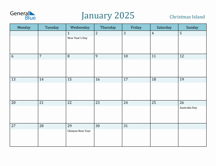 January 2025 Calendar with Holidays