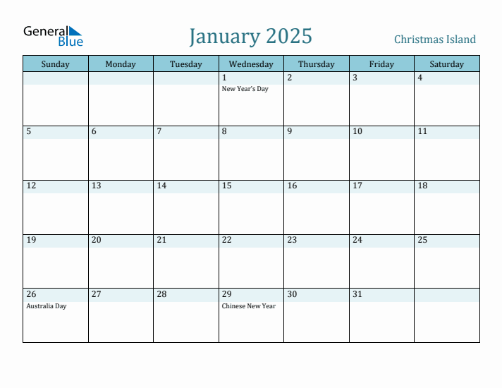 January 2025 Calendar with Holidays