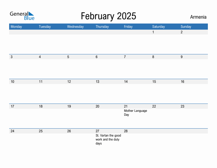 Fillable February 2025 Calendar