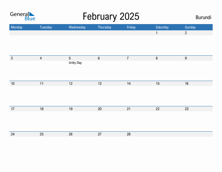 Fillable February 2025 Calendar