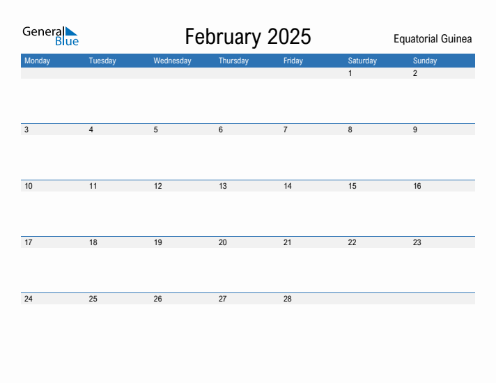 Fillable February 2025 Calendar