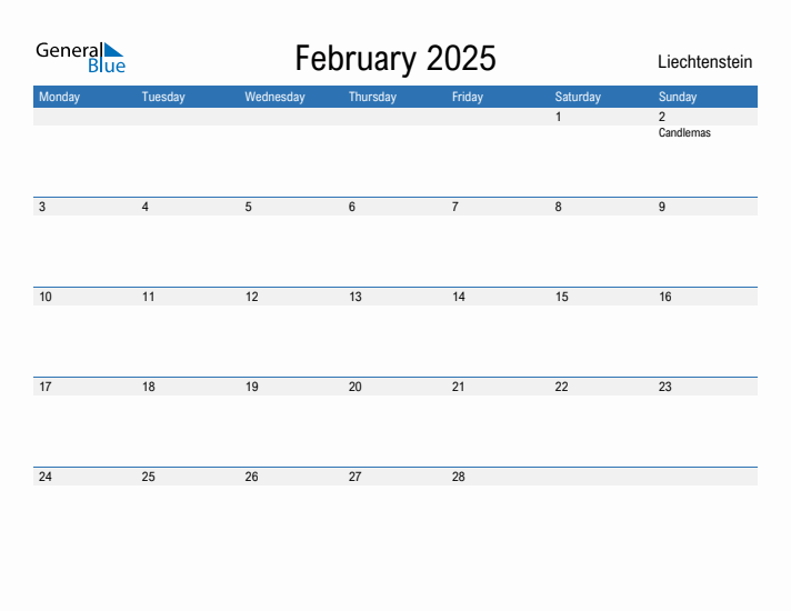 Fillable February 2025 Calendar