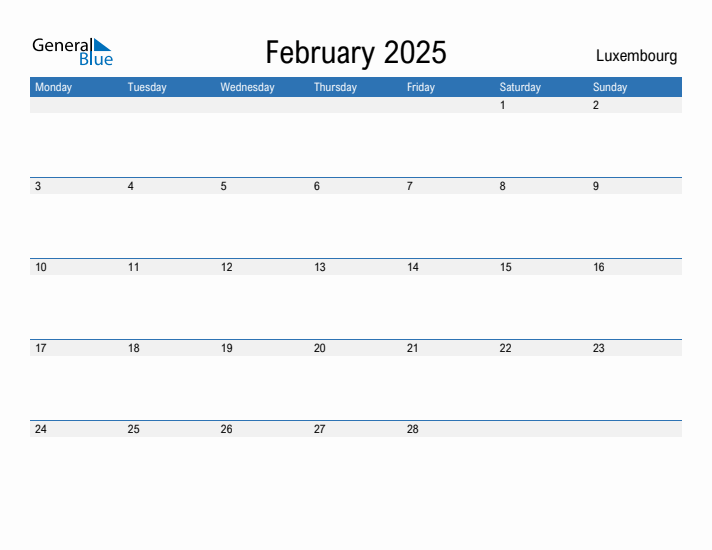 Fillable February 2025 Calendar