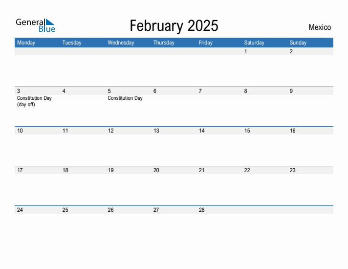 Fillable February 2025 Calendar