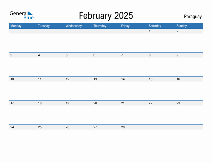 Fillable February 2025 Calendar