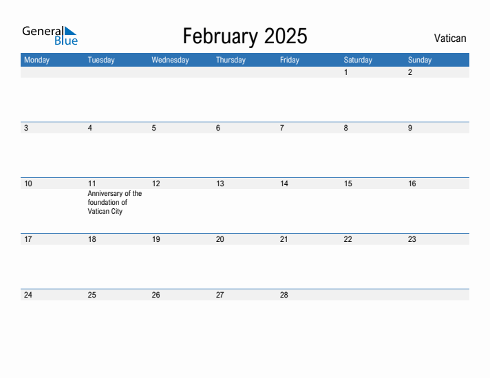 Fillable February 2025 Calendar