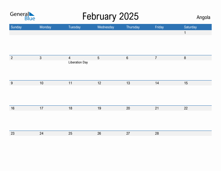 Fillable February 2025 Calendar