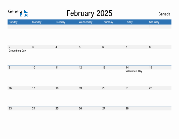 Fillable February 2025 Calendar