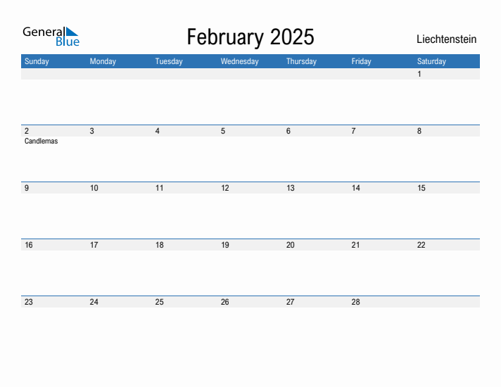 Fillable February 2025 Calendar