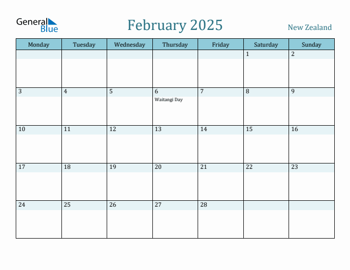 February 2025 Calendar with Holidays