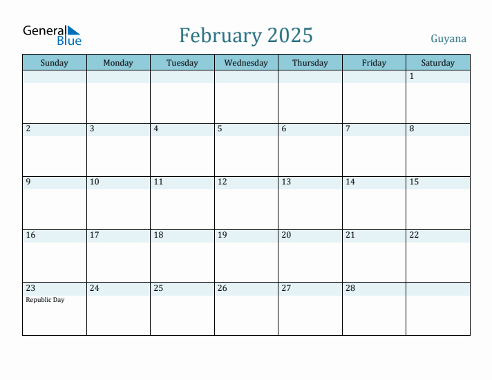 February 2025 Calendar with Holidays