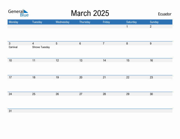 Fillable March 2025 Calendar