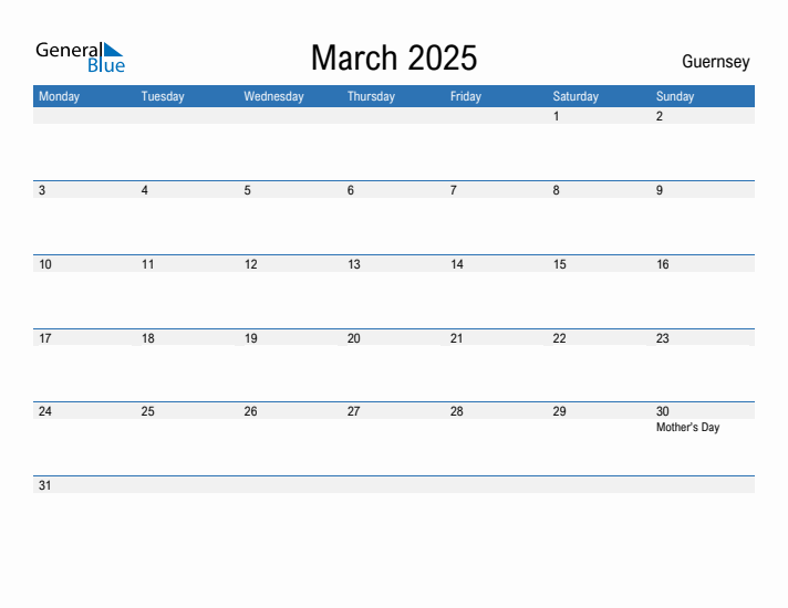 Fillable March 2025 Calendar