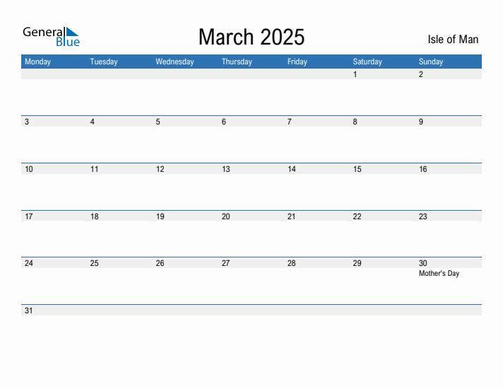 Fillable March 2025 Calendar