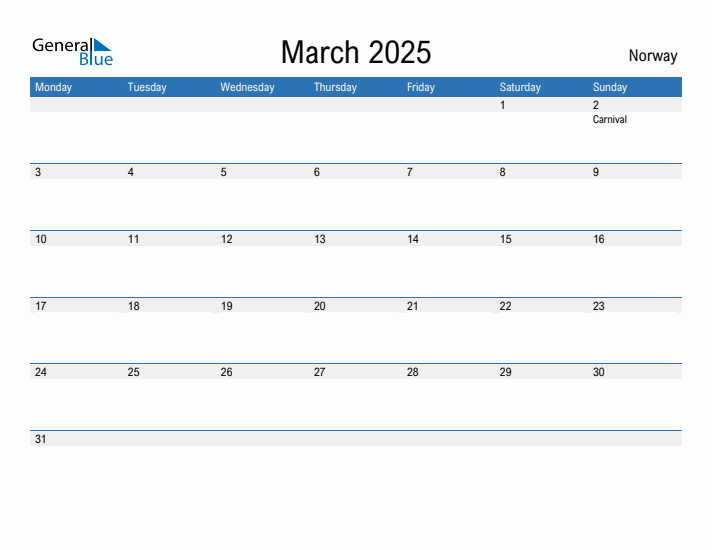 Fillable March 2025 Calendar