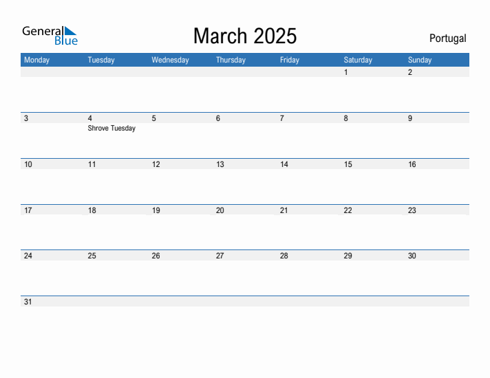 Fillable March 2025 Calendar