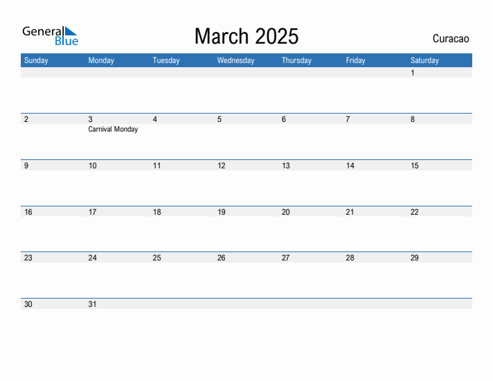 Fillable March 2025 Calendar