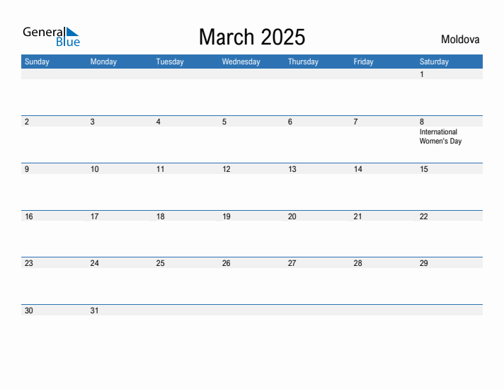 Fillable March 2025 Calendar