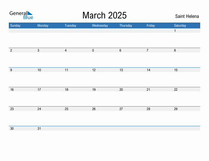 Fillable March 2025 Calendar