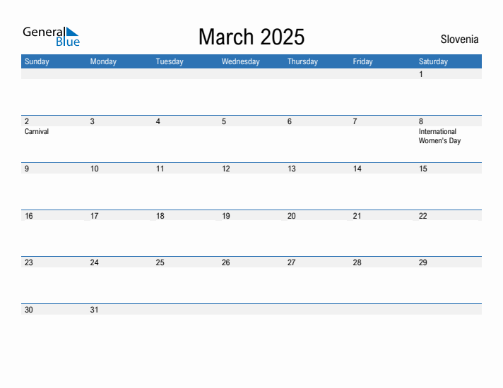 Fillable March 2025 Calendar