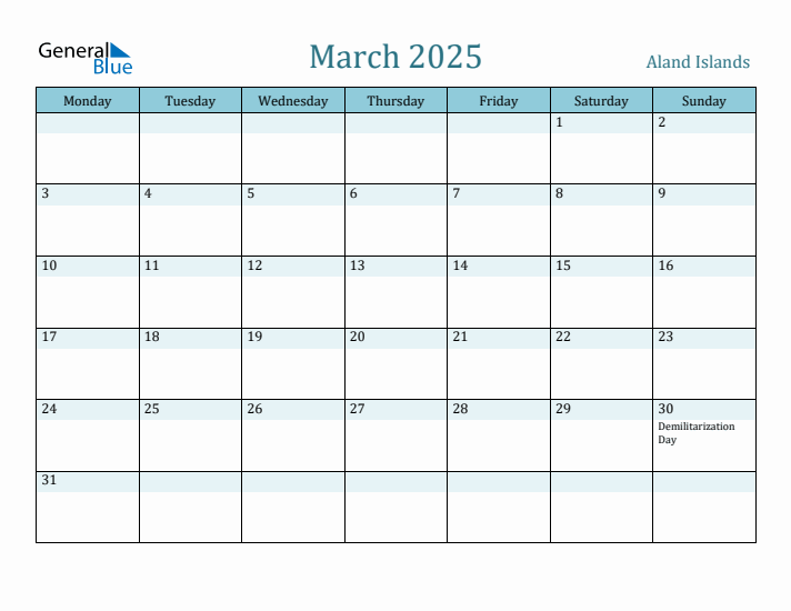 March 2025 Calendar with Holidays