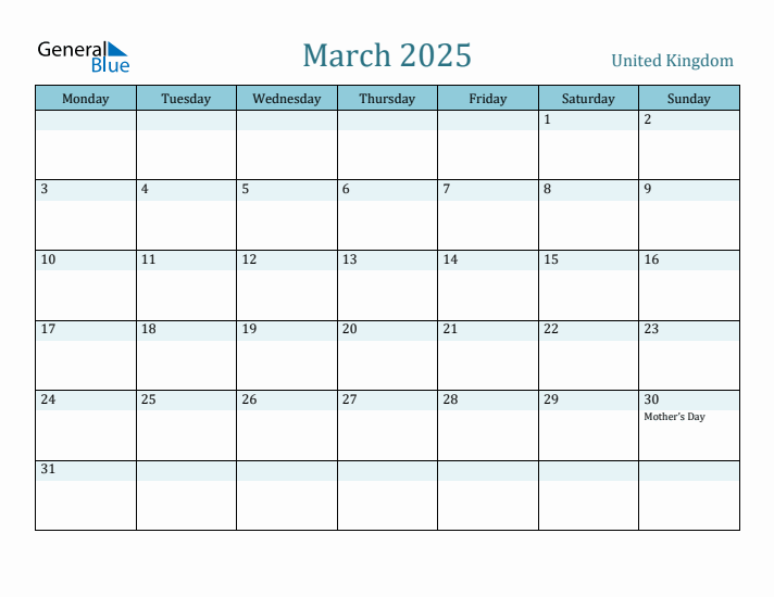 March 2025 Calendar with Holidays