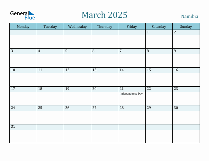 March 2025 Calendar with Holidays