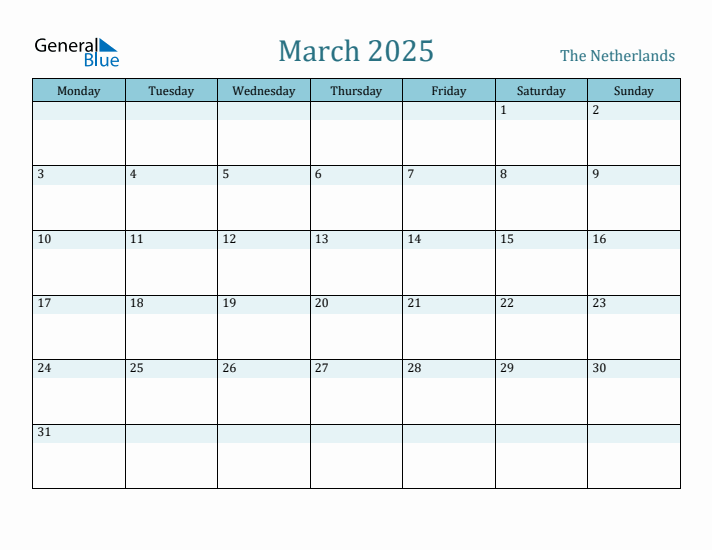 March 2025 Calendar with Holidays