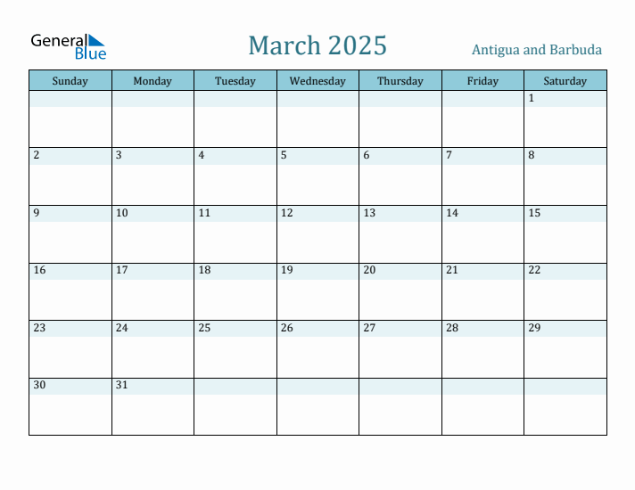 March 2025 Calendar with Holidays