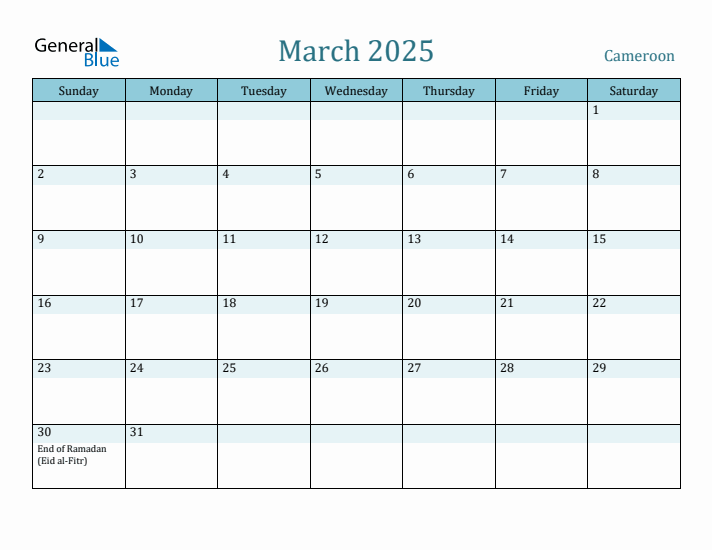 March 2025 Calendar with Holidays