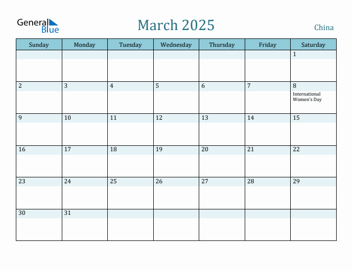 March 2025 Calendar with Holidays