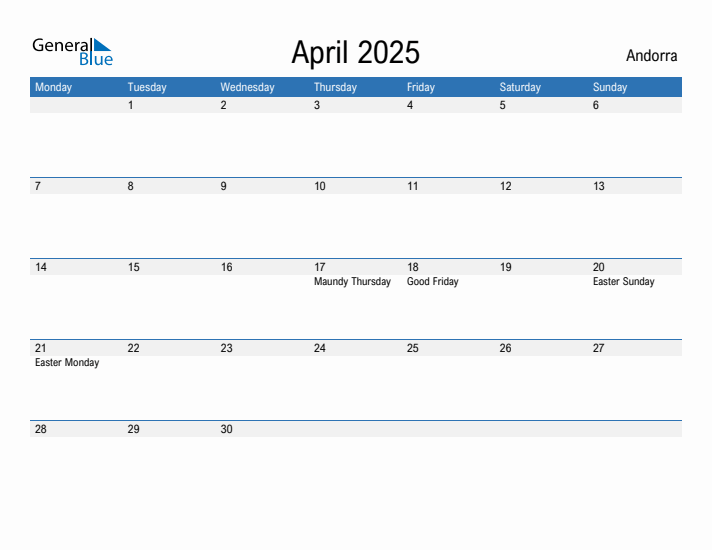 Fillable April 2025 Calendar