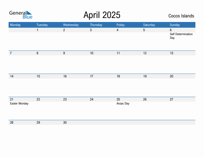 Fillable April 2025 Calendar