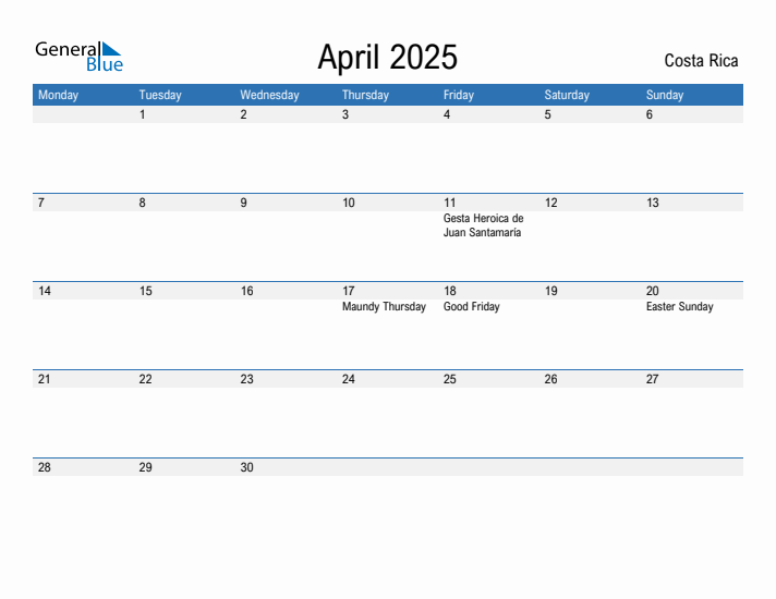 Fillable April 2025 Calendar