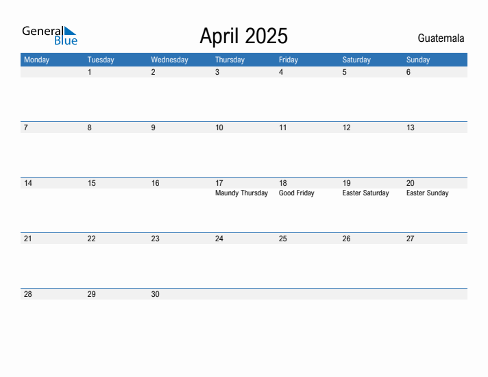 Fillable April 2025 Calendar