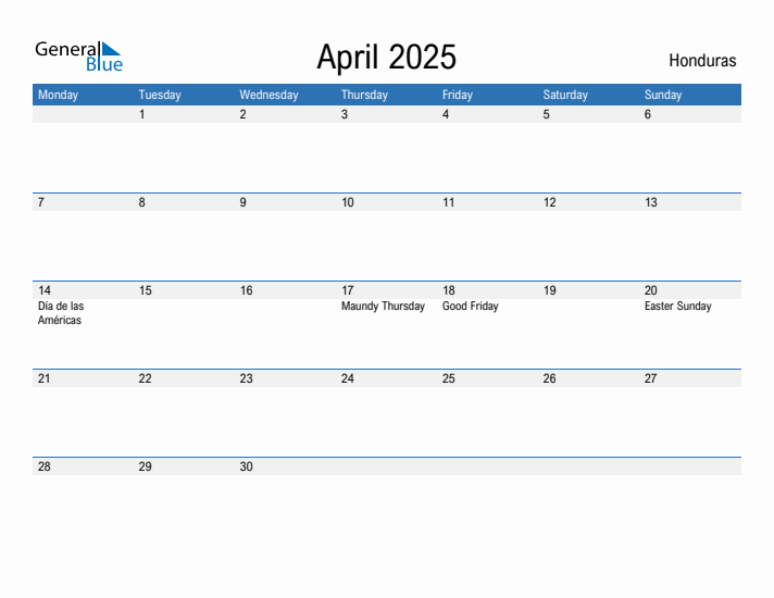 Fillable April 2025 Calendar