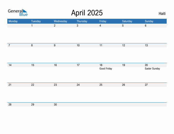 Fillable April 2025 Calendar