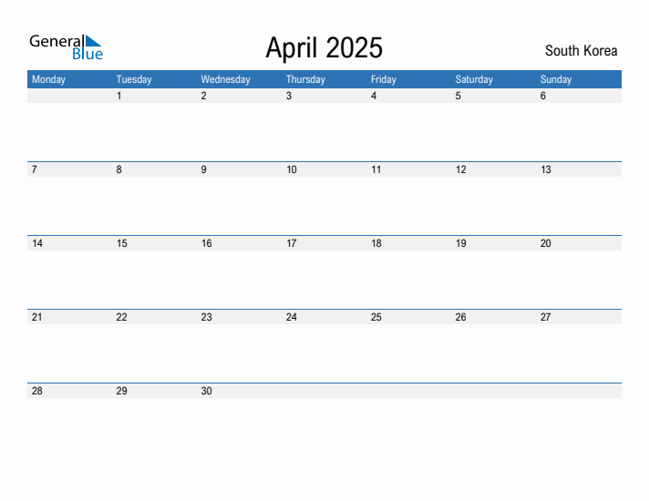 Fillable April 2025 Calendar