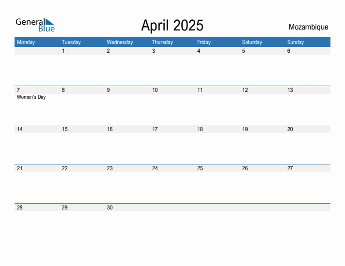 Fillable April 2025 Calendar