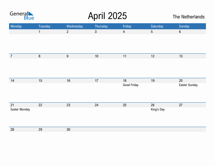 Fillable April 2025 Calendar