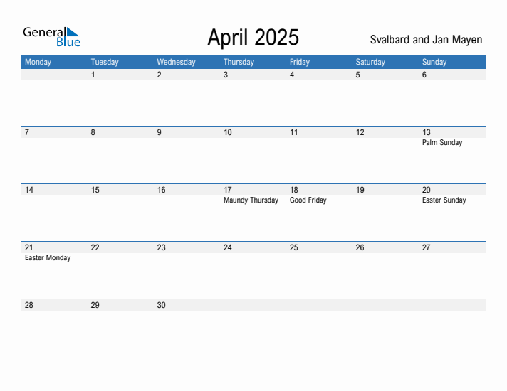 Fillable April 2025 Calendar