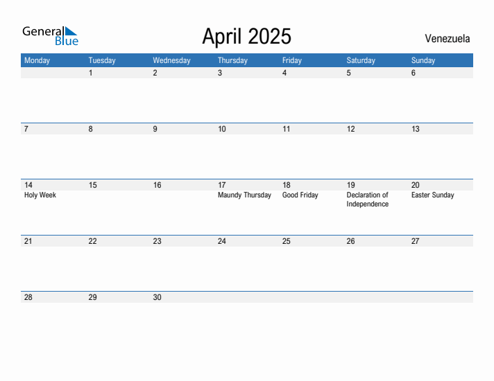 Fillable April 2025 Calendar