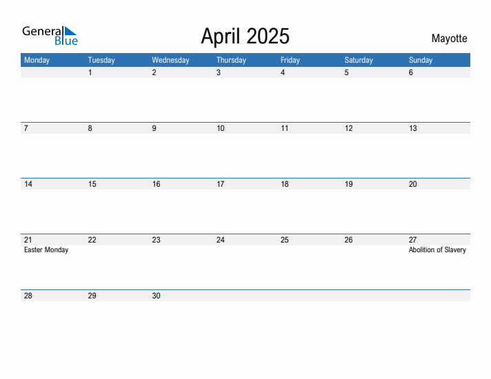 Fillable April 2025 Calendar