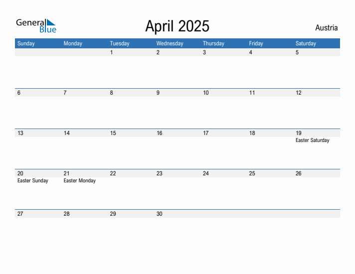 Fillable April 2025 Calendar