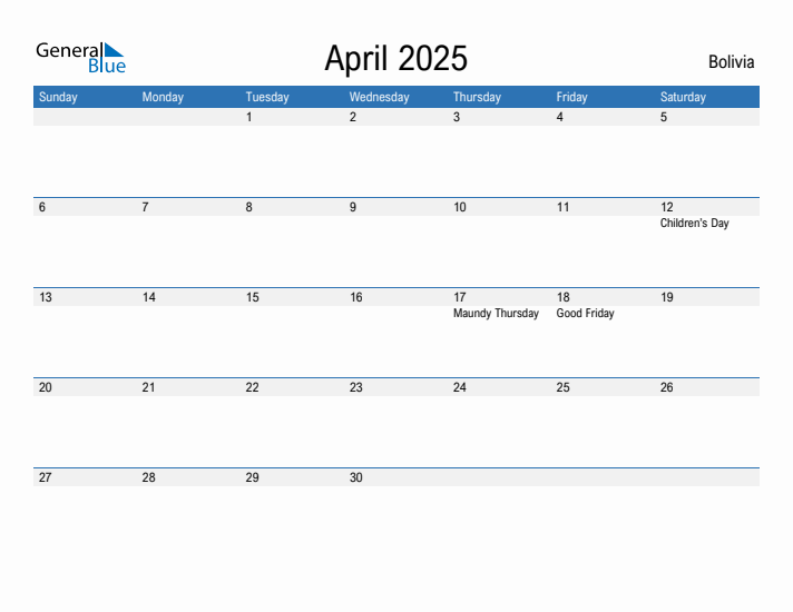 Fillable April 2025 Calendar