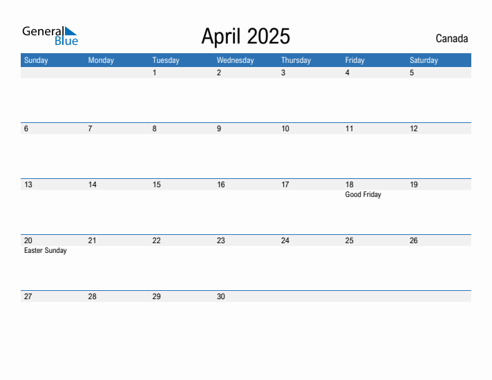 Fillable April 2025 Calendar