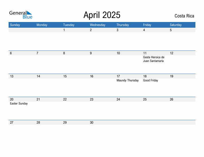 Fillable April 2025 Calendar